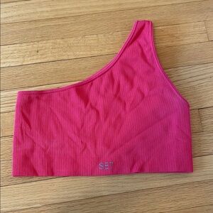 Set active one shoulder bra
